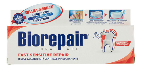 Biorepair: Pasta De Dientes  Fast Sensitive Repair  Con Micr