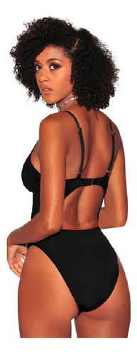 Traje De Baño Bikini De Una Pieza En Color Liso N328