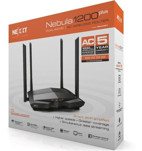 Router Wifi Nexxt Nebula 1200 Plus Dual Band 1200ac Gigabit