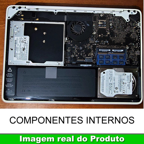 Macbook A1342 Notebook Funcionando Com Memória 4gb E Linux Branco (Usado)