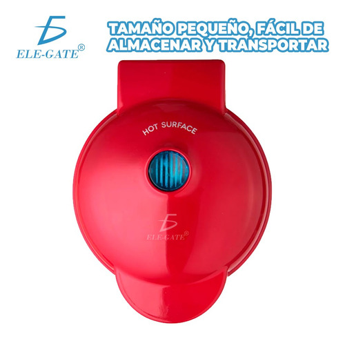 Wlafera Pequeña Para Hacer Waffles Para Desayunos Redondo
