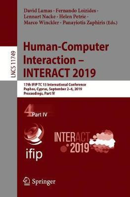 Libro Human-computer Interaction - Interact 2019 : 17th I...