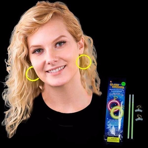 Imagen 3 de 10 de Aritos Luminosos Fluo Neón X 20 Unidades Varios Colores