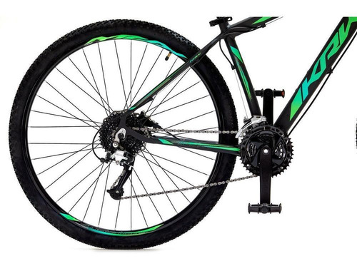 Bicicleta Aro 29 Krw Spt Alum Shimano Altus 24v Cassete Sx21 Cor Preto/Verde