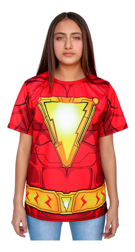 Playera Sublimada Infantil Shazam