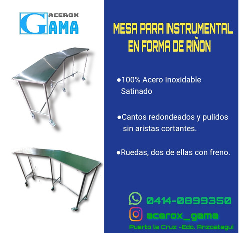 Mesa Riñonera Quirúrgica, Somos Fabricantes 