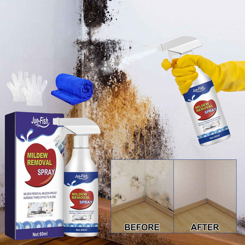 Spray De Remoção De Mofo W Adequado Para Paredes, Azulejos E