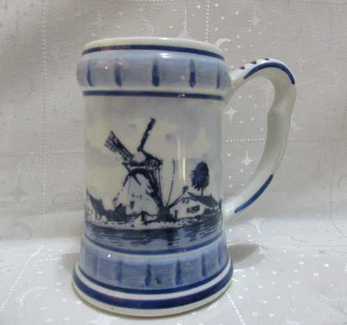 Jarro Mug Porcelana Holandesa Delfts Blue Made In Holland