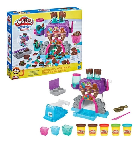 Set De Masas Play-doh Fábrica De Chocolate Hasbro