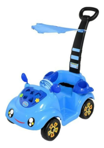 Carro Montable Mini Movil Con Techo Mytoy 5205 Color Azul