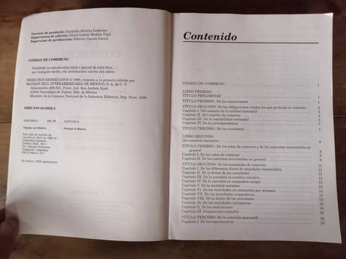 Código De Comercio 1996