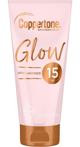 Protector Bloqueador Solar Coppertone Glow Con Brillo Spf15