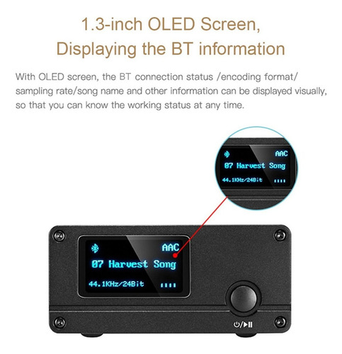 Dac Xq-50 Pro Buletooth 5.0 Receptor De Audio Convertidor Xd