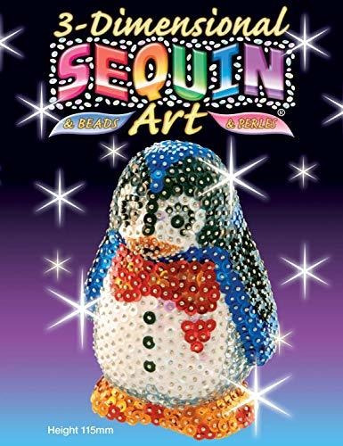 Figura De Pingüino 3d Con Lentejuelas, Kit De Arte 3d Brilla