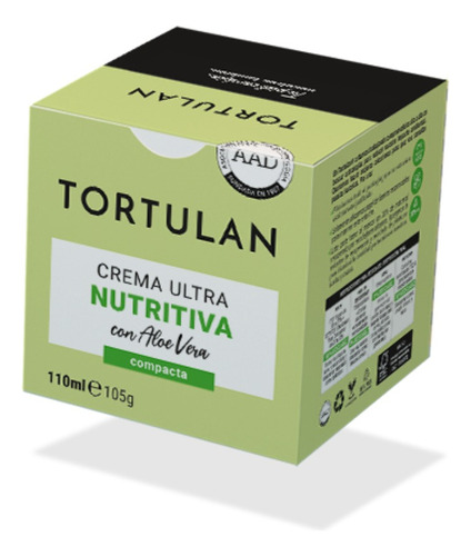 Crema Ultra Nutritiva Con Aloe Vera Tortulan X 110 Ml 