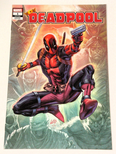 Deadpool #1- Portada Variante Por Rob Liefeld -con C. O. A (Usado)