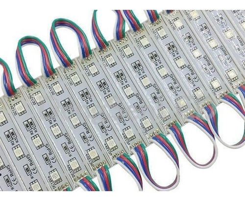 Modulo Led 5050 12v Rgb Multicolor Carteles Corporeas X 70