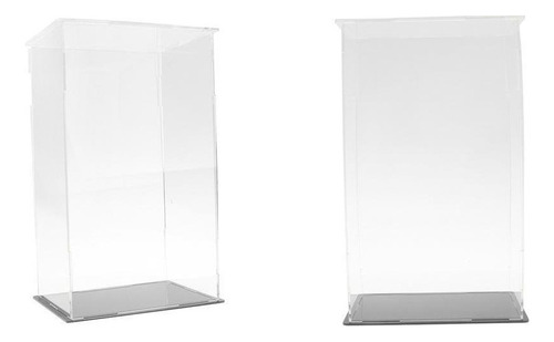 Caja De Exhibición De Acrílico Transparente Cubo A Prue, 2 U