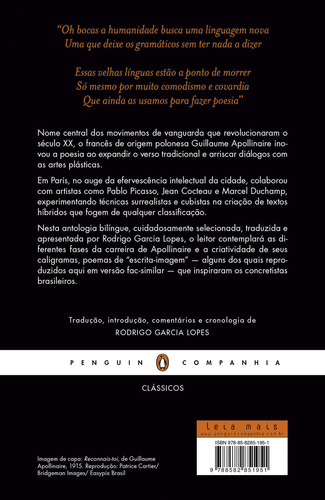 Livro Zona E Outros Poemas, De Guillaume Apollinaire. Editorial Penguin-companhia, Capa Mole em Português, 2024