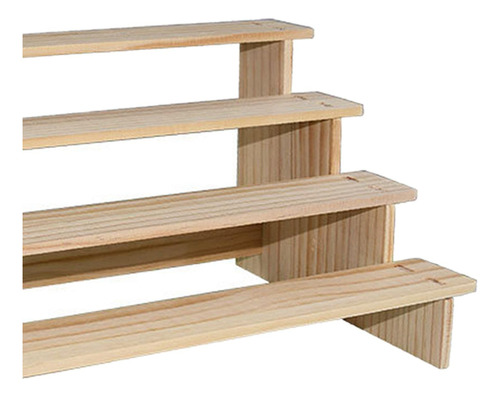 Estante De Exhibición De Madera, Estante 4 Capas 40cm