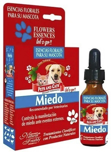 Esencia Floral En Gotas Para Mascotas Controla El Miedo X 1