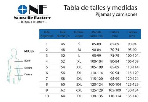 Pijama Verano Talle Grande Y Amplio Mujer 604