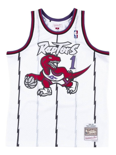 Mitchell And Ness Jersey Toronto Raptors Mcgrady 98 Blanco