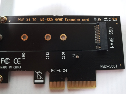 Imagen 2 de 2 de Tarjeta Pci Express 3.0 X4 Adaptador Para M2