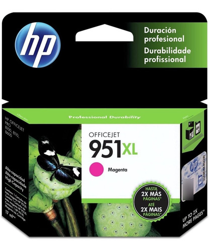 Cartucho Hp Cn047al 951xl Magenta Officejet 8100/8600/8610