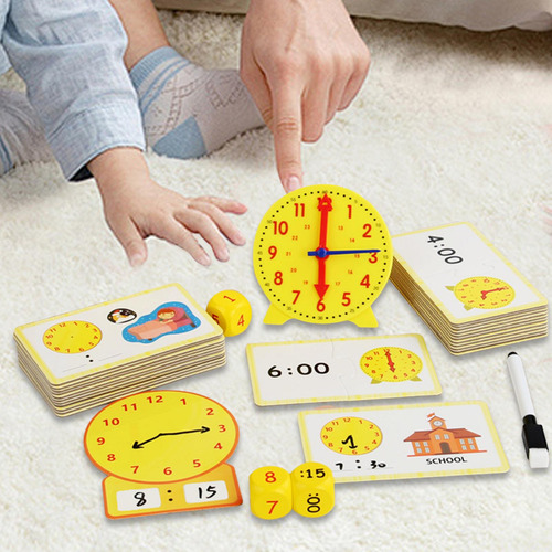 Reloj Didáctico Para Decir La Hora, Reloj Con Engranajes,