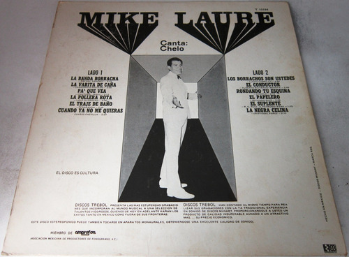 Mike Laure Y Sus Cometas Canta: Chelo Lp (Usado)