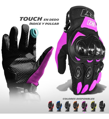      Guantes Para Motociclista R7-2 Racing Touch 