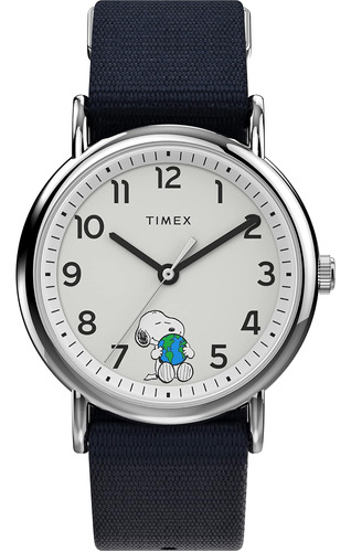 Correa De Tela Timex Weekender, 38 Mm, Diseño De Cacahuetes,