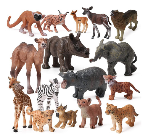 16 Figuras De Animales De Safari Para Bebés Uandme