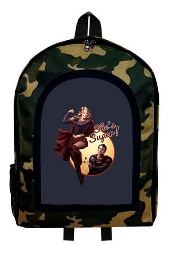 Mochila Camuflada Super Chica Nueva Colección Modelo 22