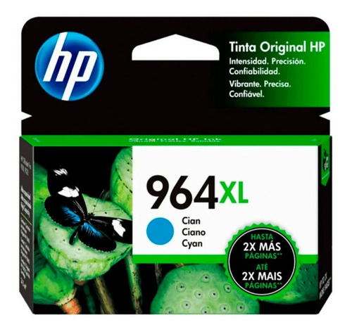 Cartucho Tinta Hp 964xl Cian 3ja54al Original 9010 9020