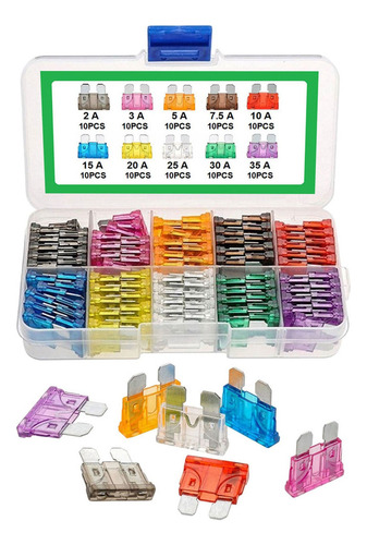 Para 100 Piezas-juego De Fusible De Cuchilla Estándar De