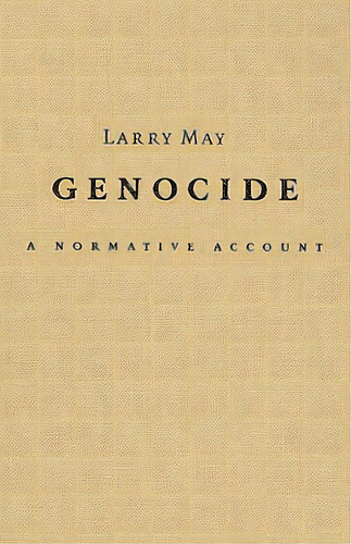 Genocide, De May, Larry. Editorial Cambridge, Tapa Dura En Inglés