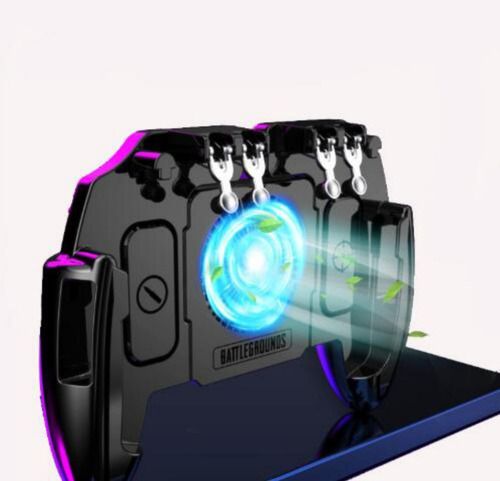 Imagen 4 de 9 de Control Para Celular Gamer 4 Gatillos Y Ventilador Cod Pubg