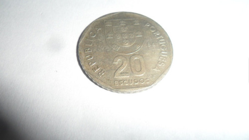 Moneda Portugal 20 Escudos 1986