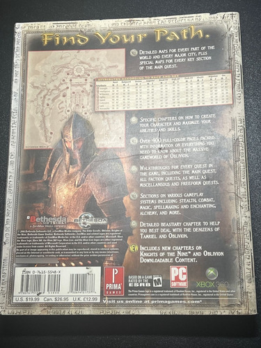 Guia Del Juego Oficial The Elder Scrolls Iv: Oblivion