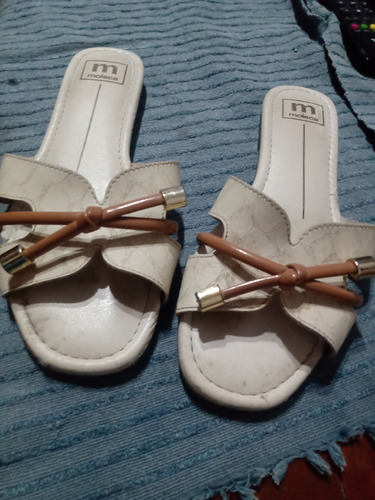 Sandalias Zapatos Beige Talle 35 