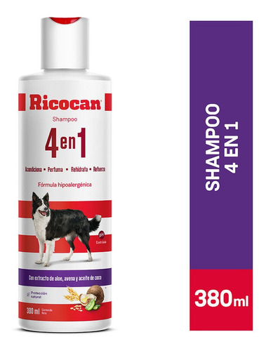 Ricocan Shampoo Adulto 4 En 1 Form. Hipo.  Frasco 380 Ml