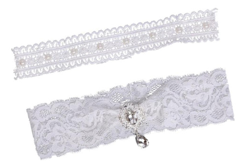 Liga De Pierna De Encaje Pierna Elástica Elegante Conjunto
