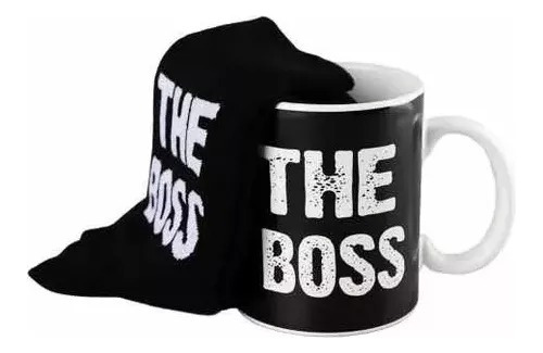 Set Taza Y Calcetas The Boss Regalo Ejecutivo