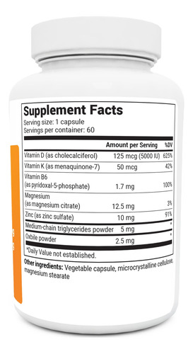 Suplemento Dr. Berg De Vitamina D3 K2 De 5000 Ui Con Aceite