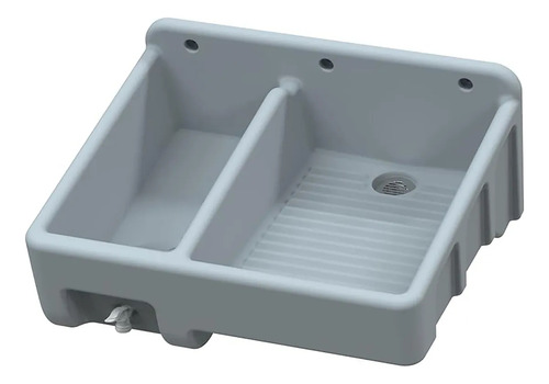 Lavadero Compacto Maxtor Fleximatic Mod. 2037 Izquierdo Color Gris