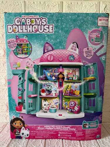 Gabby's Dollhouse, Casa de Muñecas con 2 Figuras de Juguete, 8