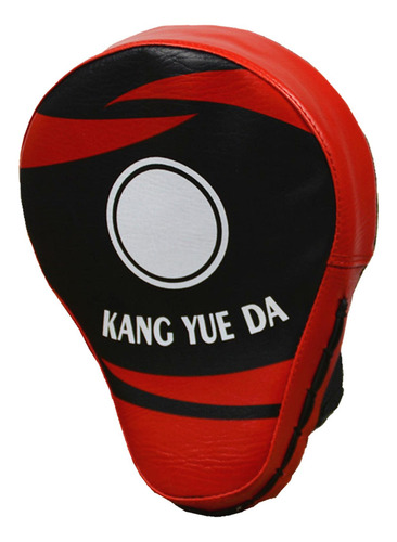 Pu Cuero Boxeo Punzonado Mma Mitones Enfoque Mano Rojo