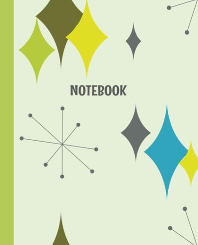 Libro: Notebook: Mid Century Modern Retro Design Notebook, C